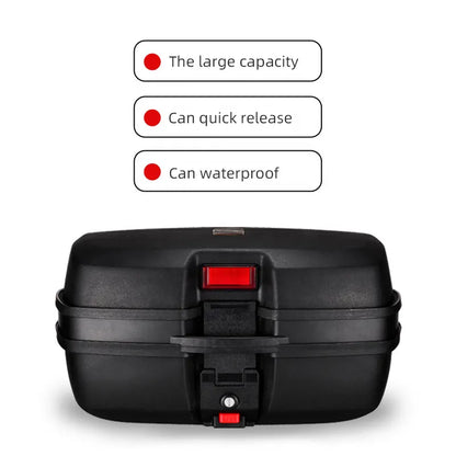 Plastic Motorcycle Tail Box Large Capacity 32L Scooter Top Box Motorcycle Rear Top case, product view 03