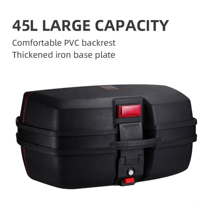 Plastic Motorcycle Tail Box Large Capacity 32L Scooter Top Box Motorcycle Rear Top case, product view 05