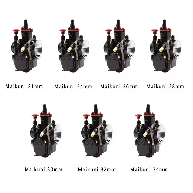 PowerMotor 21 24 26 28 30 32 34mm Universal Black Mikuni Maikuni PWK Carburetor Parts Scooters With Power Jet, product view 04
