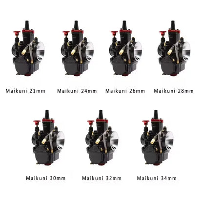 PowerMotor 21 24 26 28 30 32 34mm Universal Black Mikuni Maikuni PWK Carburetor Parts Scooters With Power Jet, product view 04