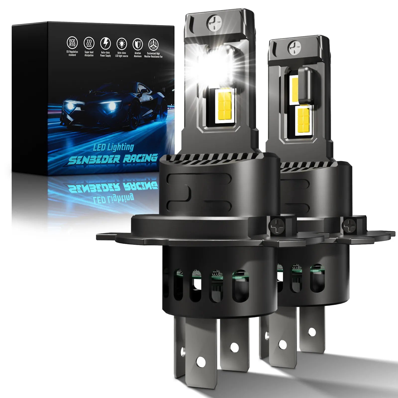 senbeder All in One New Arrival Small Size H4 H7 H11 Auto Light System LED Headlight, product view 03