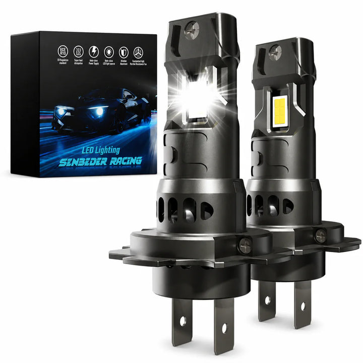 senbeder All in One New Arrival Small Size H4 H7 H11 Auto Light System LED Headlight product on a white background