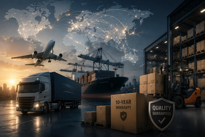SENBEDER global shipping warranty logistics