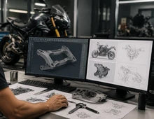 SENBEDER motorcycle CAD design workstation