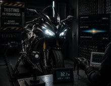 SENBEDER motorcycle LED headlight beam testing