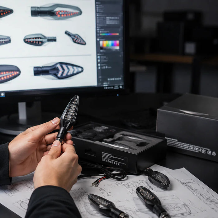 SENBEDER motorcycle LED turn signal product design