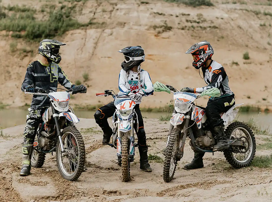 SENBEDER off-road motorcycle riders group trail