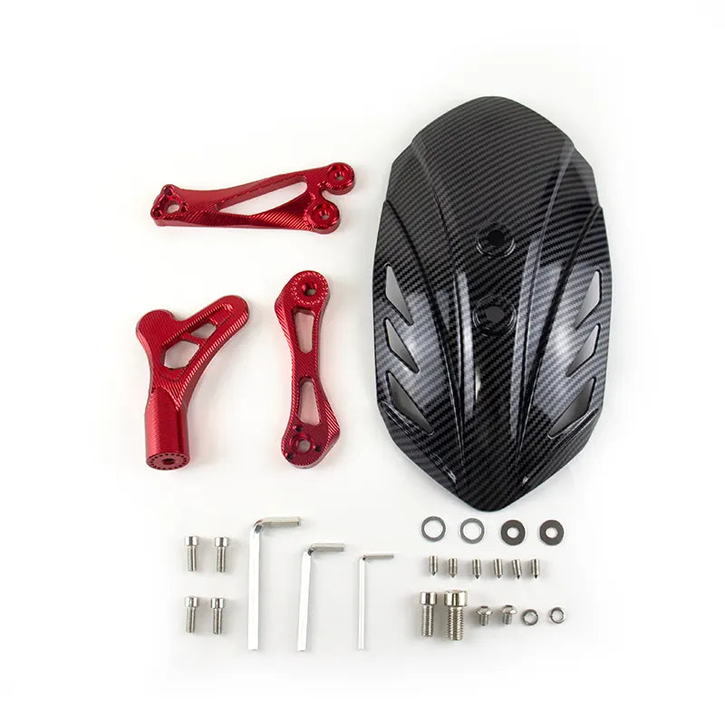 SENLIGHT Backrest Mudguard N1S U+b M2 NGT Little Monkey Carbon Fiber Modification Accessory Electric Vehicle Water, product view 03