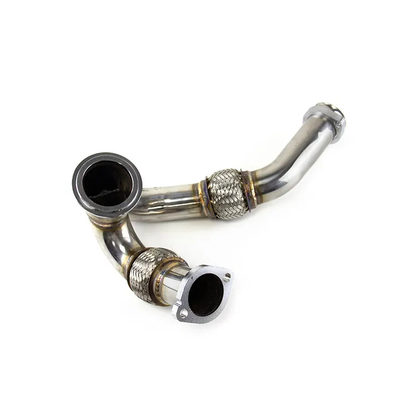 Senlight Stainless Steels Midpipe Catted Exhaust Downpipe for 2003-2007 FORD 6.0L HEAVY-DUTY Y PIPE up PIPE, product view 05