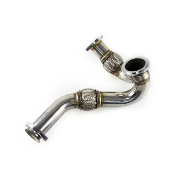 Senlight Stainless Steels Midpipe Catted Exhaust Downpipe for 2003-2007 FORD 6.0L HEAVY-DUTY Y PIPE up PIPE, product view 07