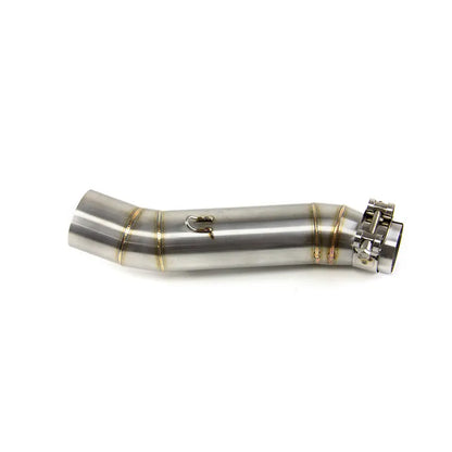 Slip for Honda CB300R 2013-2023 CBR300F Black Muffler Tips Exhaust Mid Tail Pipe, product view 02