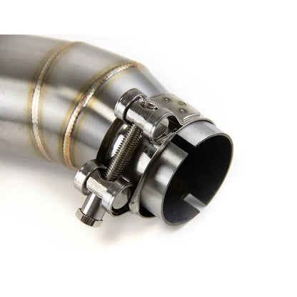 Slip for Honda CB300R 2013-2023 CBR300F Black Muffler Tips Exhaust Mid Tail Pipe, product view 04