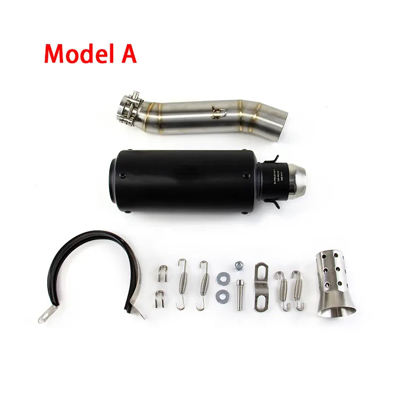 Slip for Honda CB300R 2013-2023 CBR300F Black Muffler Tips Exhaust Mid Tail Pipe, product view 05