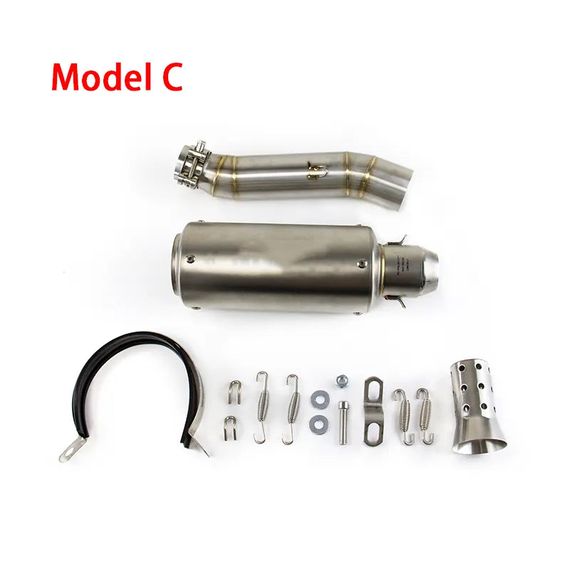 Slip for Honda CB300R 2013-2023 CBR300F Black Muffler Tips Exhaust Mid Tail Pipe, product view 08