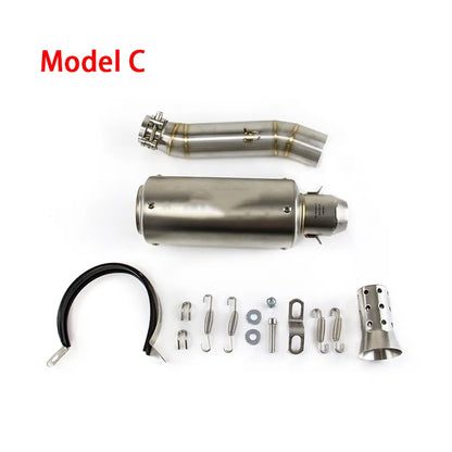 Slip for Honda CB300R 2013-2023 CBR300F Black Muffler Tips Exhaust Mid Tail Pipe, product view 08