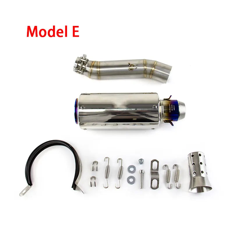 Slip for Honda CB300R 2013-2023 CBR300F Black Muffler Tips Exhaust Mid Tail Pipe, product view 12