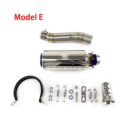 Slip for Honda CB300R 2013-2023 CBR300F Black Muffler Tips Exhaust Mid Tail Pipe, product view 12