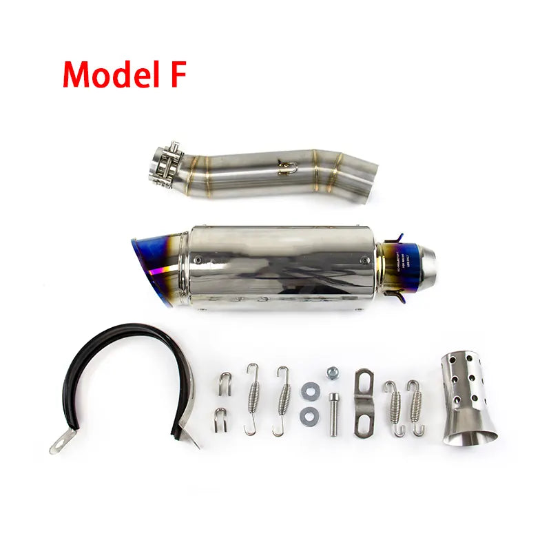 Slip for Honda CB300R 2013-2023 CBR300F Black Muffler Tips Exhaust Mid Tail Pipe, product view 13