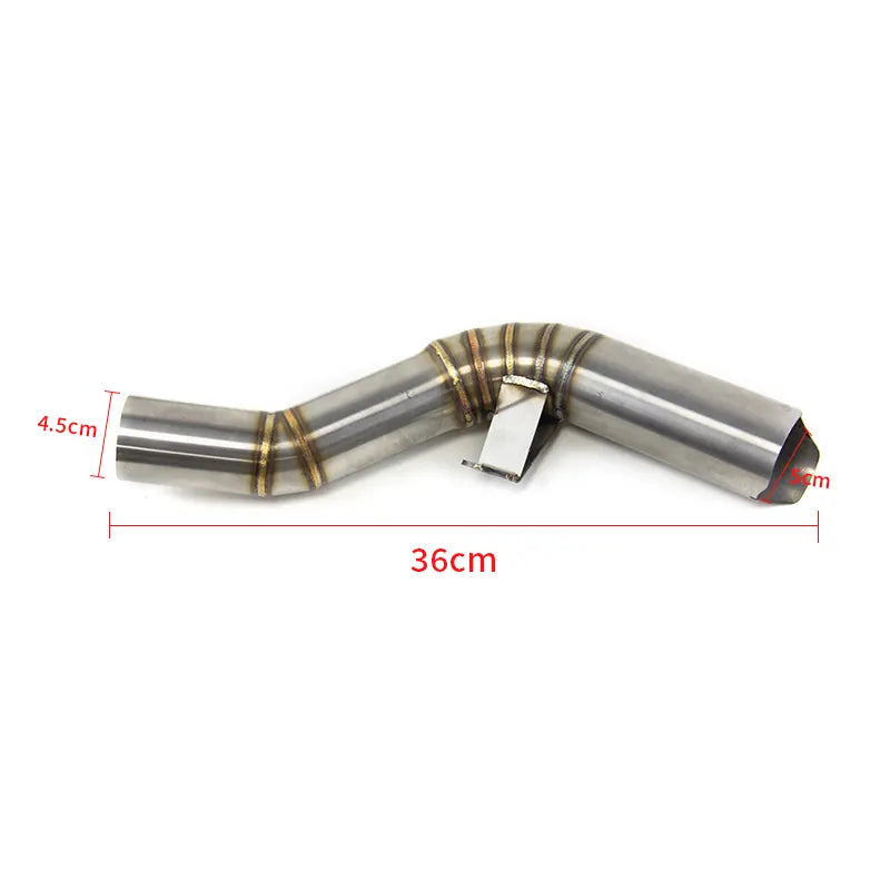 Slip on for SUZUKI GSXR 600 750 K8 K9 K10 GSXR750 GSXR600 Motorcycle Exhaust Escape Modified Middle Link Pipe Connect, product view 02