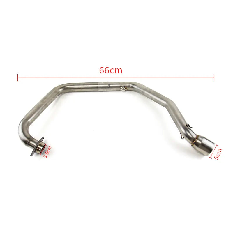 Slip on for SUZUKI SF250 Gixxer250 Motorcycle Exhaust Muffler Escape Modified Motorbike Front Tube Middle Link Pipe, product view 02