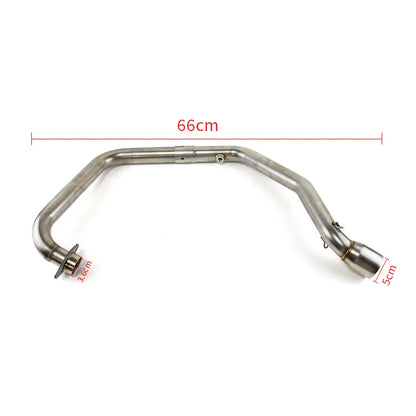 Slip on for SUZUKI SF250 Gixxer250 Motorcycle Exhaust Muffler Escape Modified Motorbike Front Tube Middle Link Pipe, product view 02