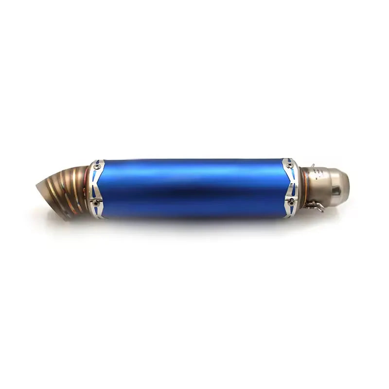 Stainless Steel Motorcycle Universal Blue Exhaust Pipe Muffler for Ninja250 300 400 Z800Z900Z1000GSXR600750, product view 05