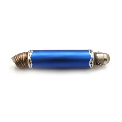 Stainless Steel Motorcycle Universal Blue Exhaust Pipe Muffler for Ninja250 300 400 Z800Z900Z1000GSXR600750, product view 05