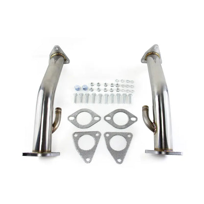 Stainless Steels Midpipe Catted Exhaust Downpipe for Nissan 370z Infiniti G37 Q50 Q60 3.7L 2009-2017 Lower Q50, product view 01