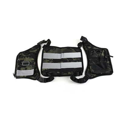 Trendy Hong Kong Style Vest Bag Motorcycle Riding Backpack Crossbody Chest Bag Trend Street Shoulders Bag for Men, product view 05