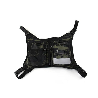 Trendy Hong Kong Style Vest Bag Motorcycle Riding Backpack Crossbody Chest Bag Trend Street Shoulders Bag for Men, product view 08