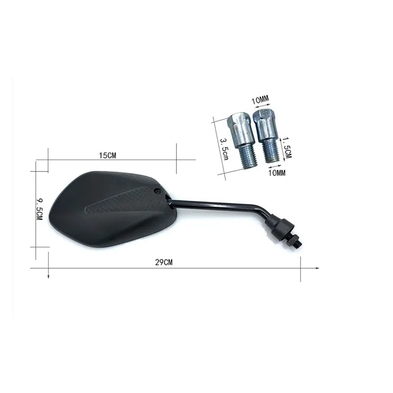 Universal 10mm Motorcycle Accessories Plastic Rear View Side Mirror Rearview Mirrors for Suzuki Gixxer, product view 02