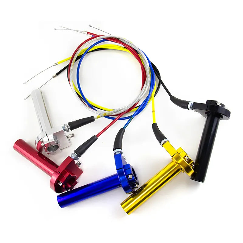 Universal 22mm 7/8" Motorcycle Parts Handle Grip and Throttle Cable for Dirt Pit Bike Handlebar, product view 01