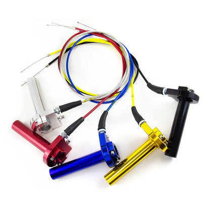 Universal 22mm 7/8" Motorcycle Parts Handle Grip and Throttle Cable for Dirt Pit Bike Handlebar, product view 01