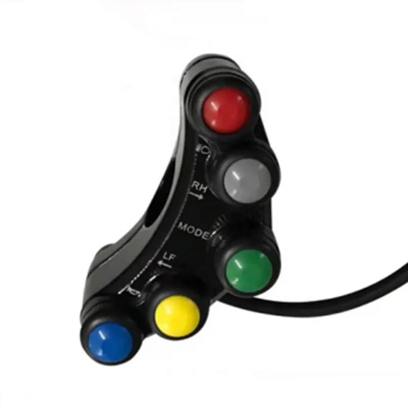 Universal 5 Button Array Motorcycle Switches Race Bikes 22mm Handlebar Switches, product view 01