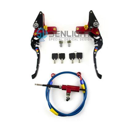 Universal CNC Handlebar Motorcycle Hydraulic Brake Clutch Lever Pump 22mm With Security Lock, product view 01