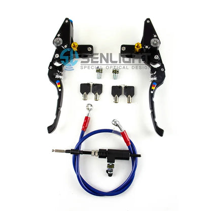 Universal CNC Handlebar Motorcycle Hydraulic Brake Clutch Lever Pump 22mm With Security Lock, product view 02
