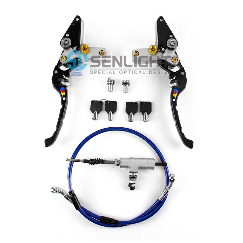Universal CNC Handlebar Motorcycle Hydraulic Brake Clutch Lever Pump 22mm With Security Lock, product view 03