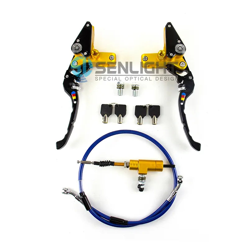 Universal CNC Handlebar Motorcycle Hydraulic Brake Clutch Lever Pump 22mm With Security Lock, product view 04