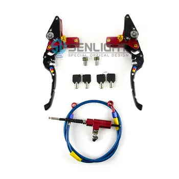 Universal CNC Handlebar Motorcycle Hydraulic Brake Clutch Lever Pump 22mm With Security Lock, product view 07