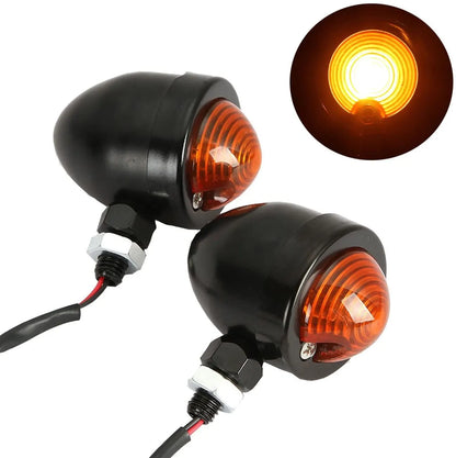 Universal Fit 2pcs 12v Motorcycle Turn Signal Indicator Light Steering Lamp for Harley Motorcycle, product view 02