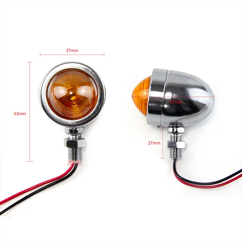 Universal Fit 2pcs 12v Motorcycle Turn Signal Indicator Light Steering Lamp for Harley Motorcycle, product view 03