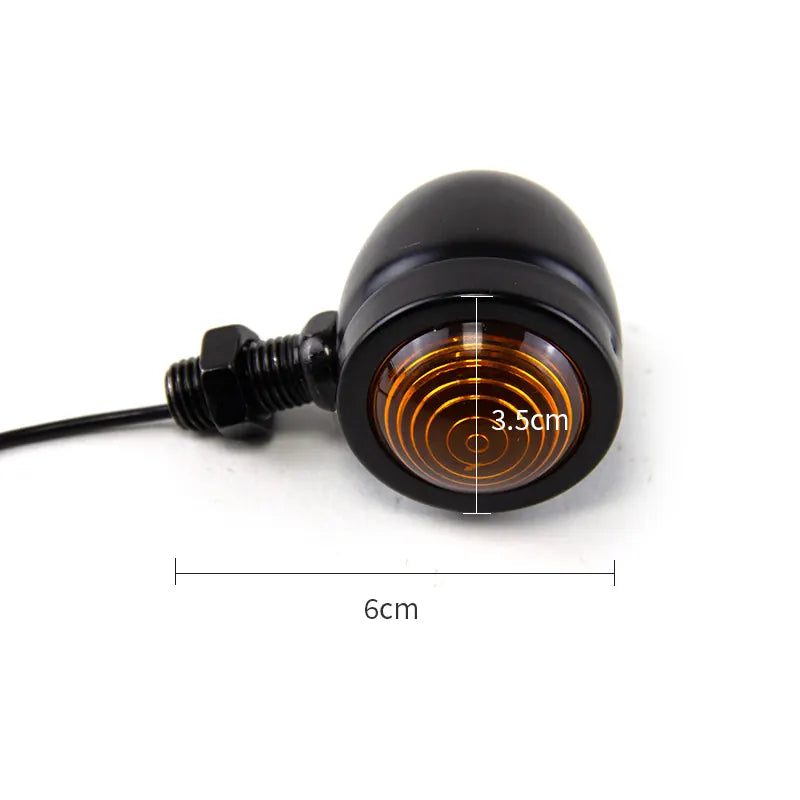 Universal Fit 2pcs 12v Motorcycle Turn Signal Indicator Light Steering Lamp for Harley Motorcycle, product view 04