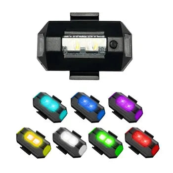 Universal Led Aircraft Strobe Lights Motorcycle Anti-collision Warning Light With USB Charging 7 Colors Turn Signal, product view 08