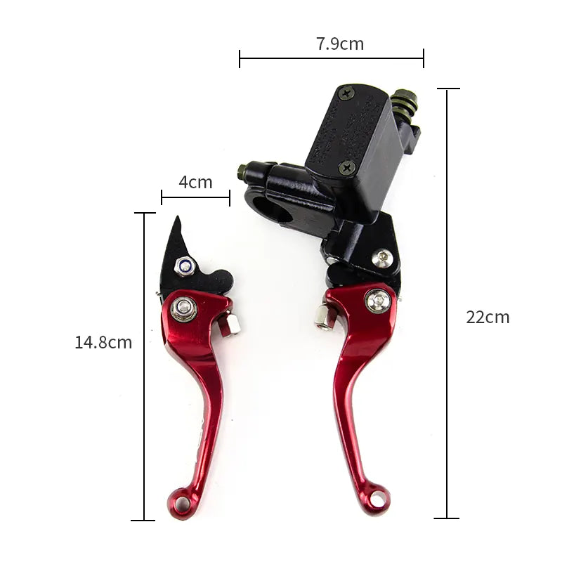Universal Motorcycle Accessories Modified Front Brake Master Cylinder Lever With Pump Clutch Handle Assembly, product view 02