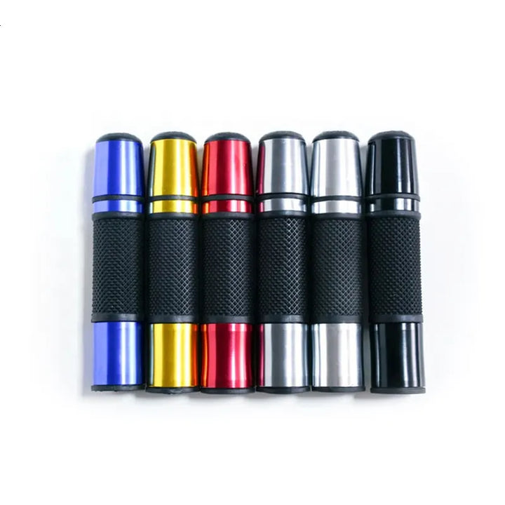 Universal Motorcycle Aluminium Alloy CNC Rubber Handgrip Handlebar Grip Motorbike Accessories, product view 01