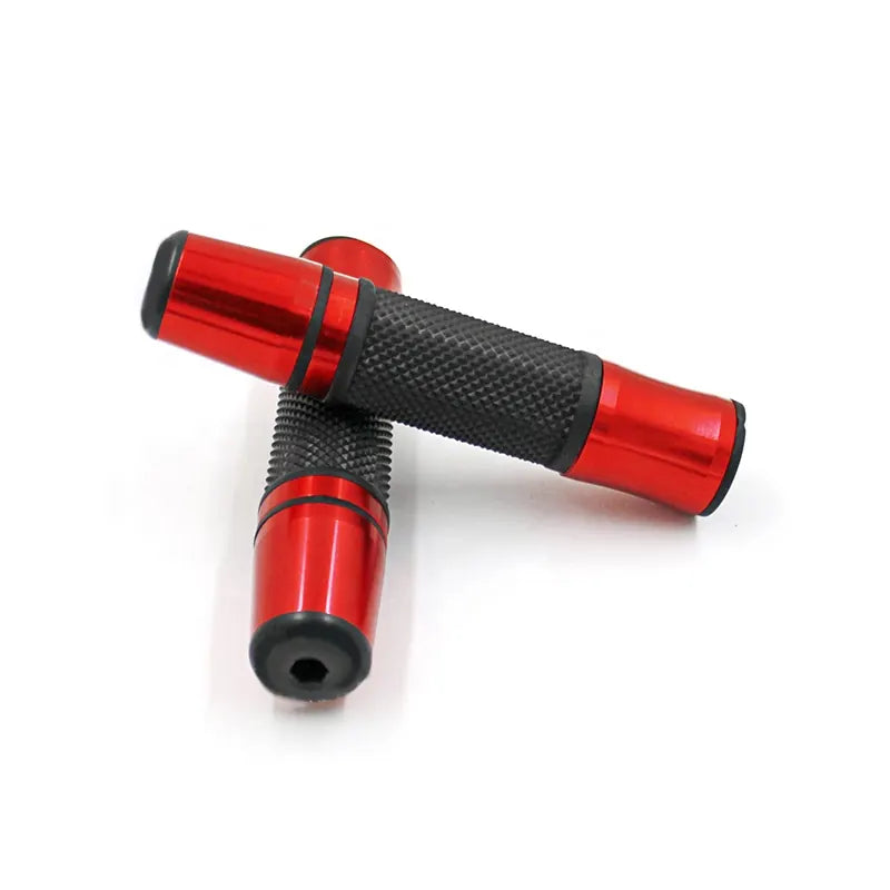 Universal Motorcycle Aluminium Alloy CNC Rubber Handgrip Handlebar Grip Motorbike Accessories, product view 02