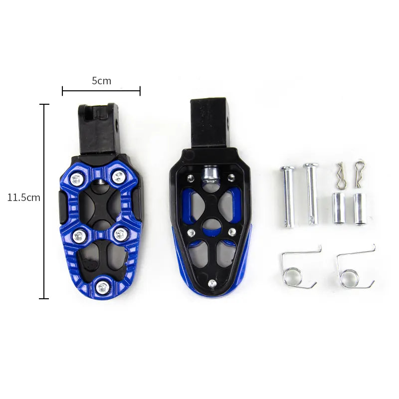 Universal Motorcycle Aluminum Alloy Pedals Scooter Atv Moto Foot Peg Footrests Footpeg Pedal Accessories, product view 02