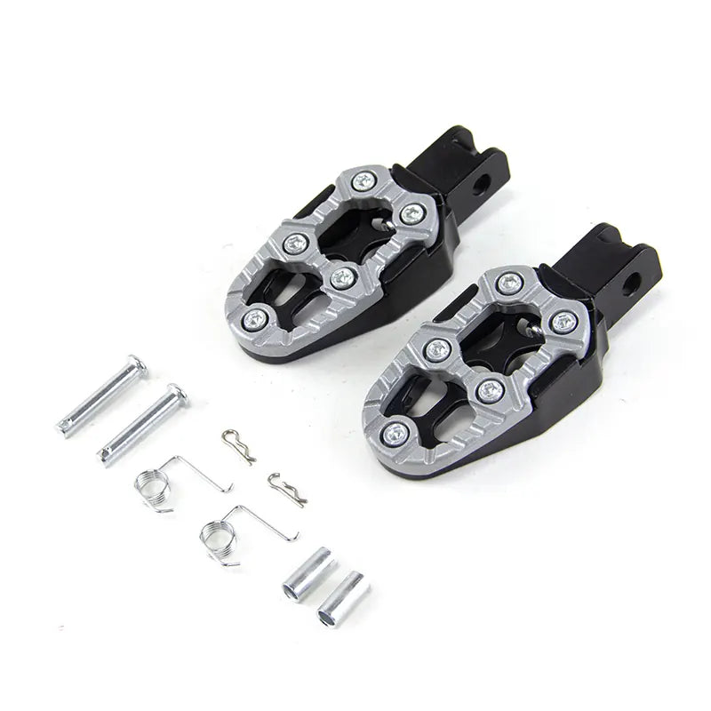 Universal Motorcycle Aluminum Alloy Pedals Scooter Atv Moto Foot Peg Footrests Footpeg Pedal Accessories, product view 11