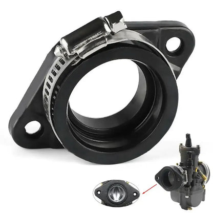Universal Motorcycle Carburetor Intake Manifold Rubber Interface Adapter for PWK30, product view 01