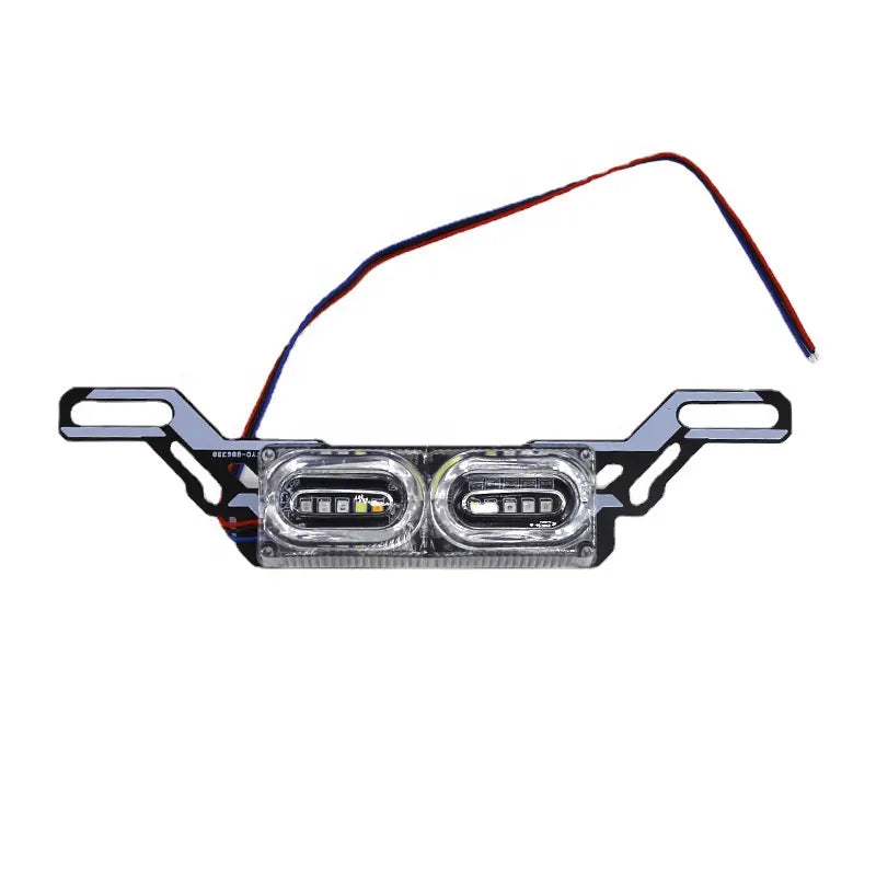 Universal Motorcycle DRL Strobe Brake Lamp LED Flash Stop Light Flow RGB Colorful Tail Light, product view 01